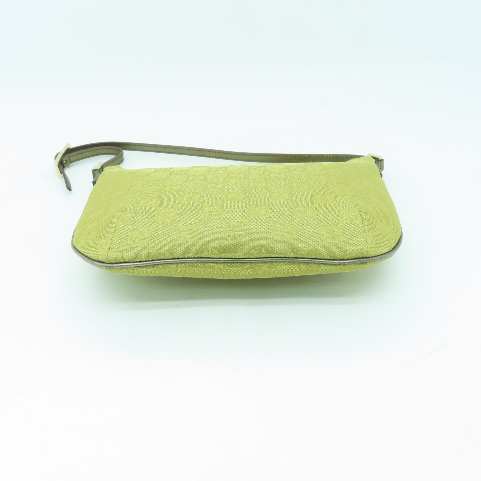 GUCCI 帆布Shoulder Bag金扣肩背袋金色