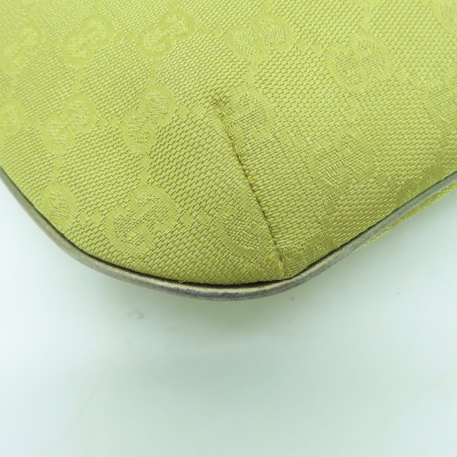 GUCCI 帆布Shoulder Bag金扣肩背袋金色