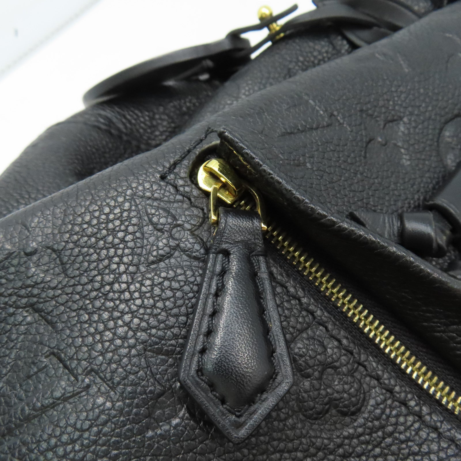LOUIS VUITTON Monogram Empreinte Montsouris Backpack金扣背包黑色