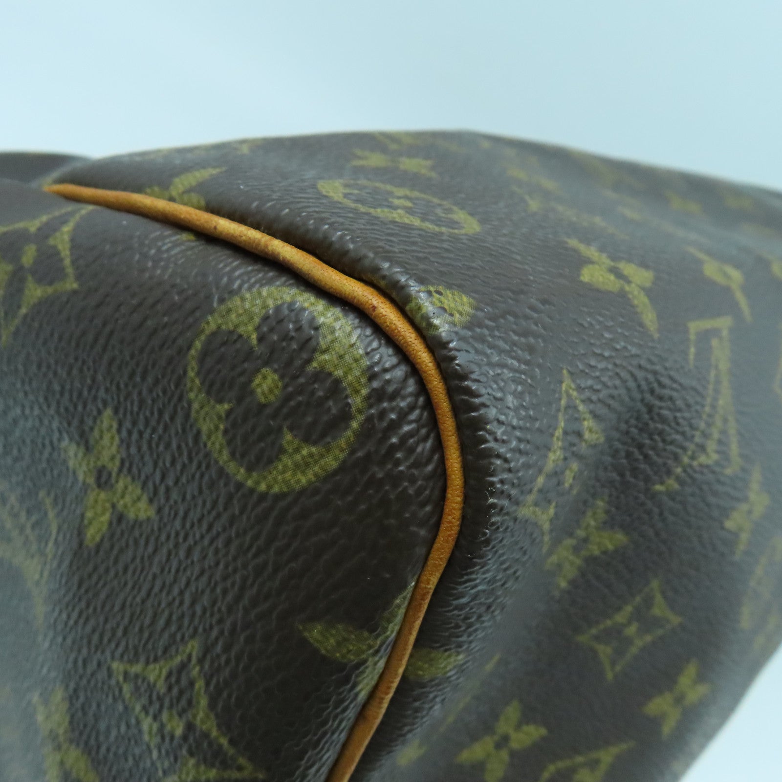LOUIS VUITTON Monogram Speedy 35金扣手挽袋啡色