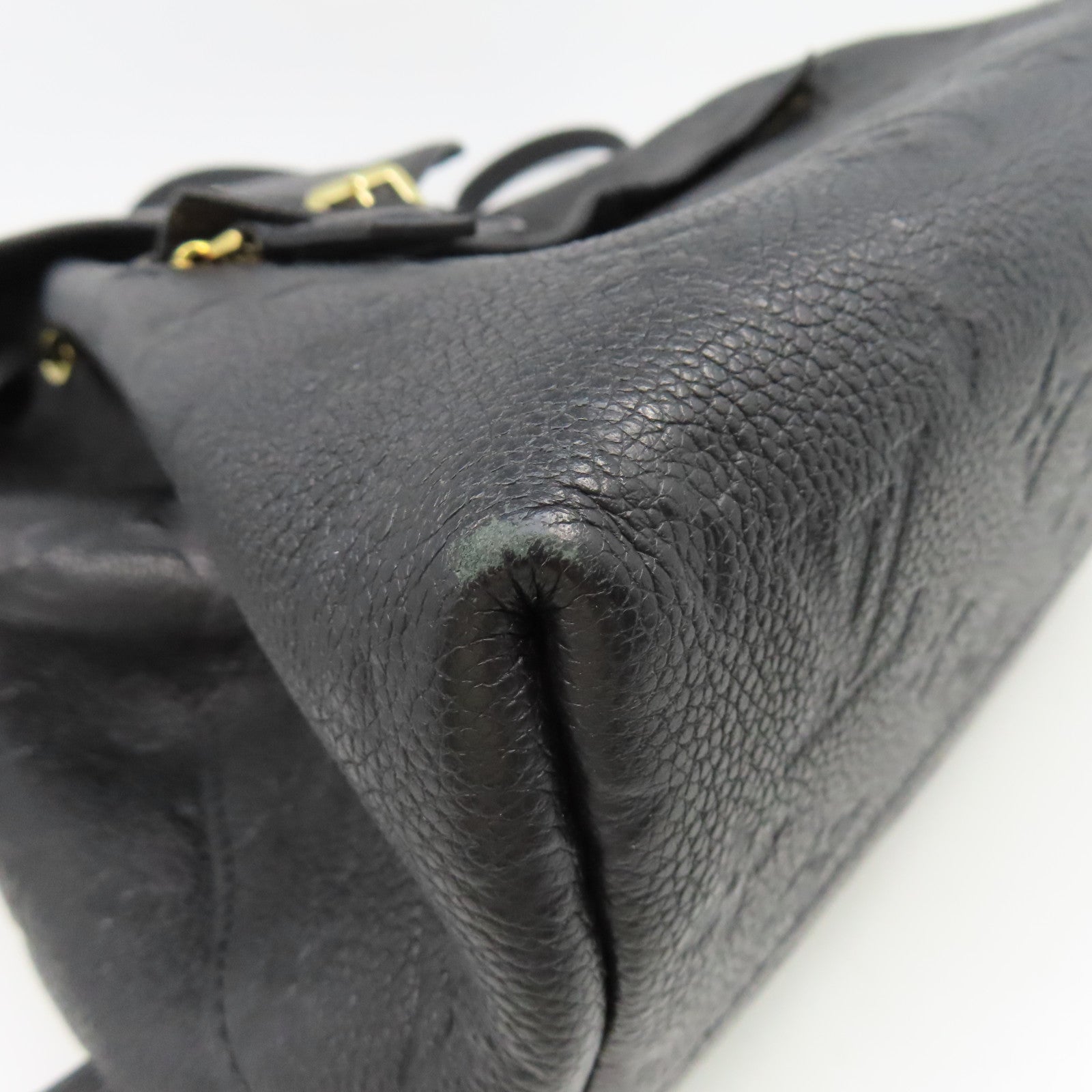 LOUIS VUITTON Monogram Empreinte Montsouris Backpack金扣背包黑色
