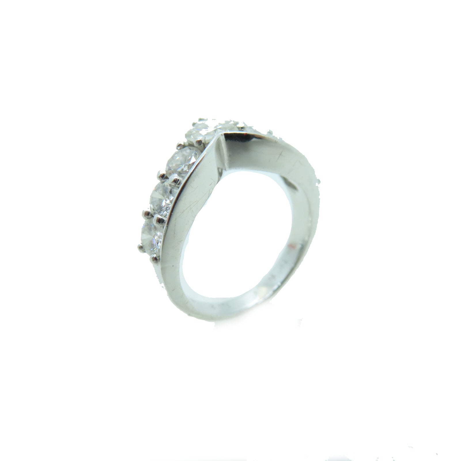 JEWELRY 【激減優惠】18K白金Ring 0.40ct/1.12ct鑽石戒指US#5.5