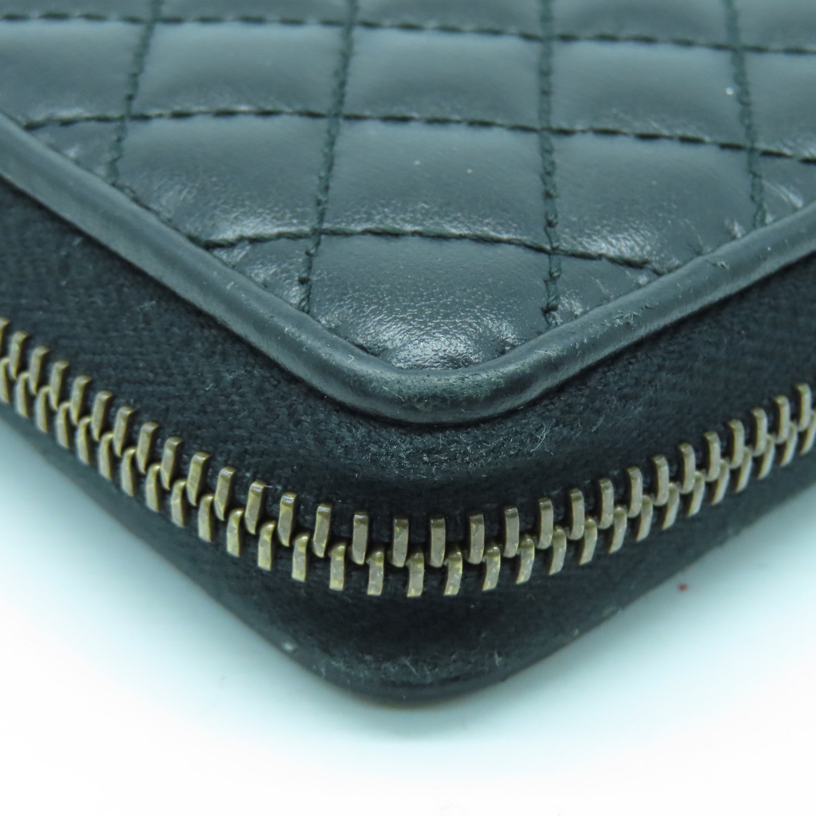 GUCCI cowhide leather Long Wallet long wallet black
