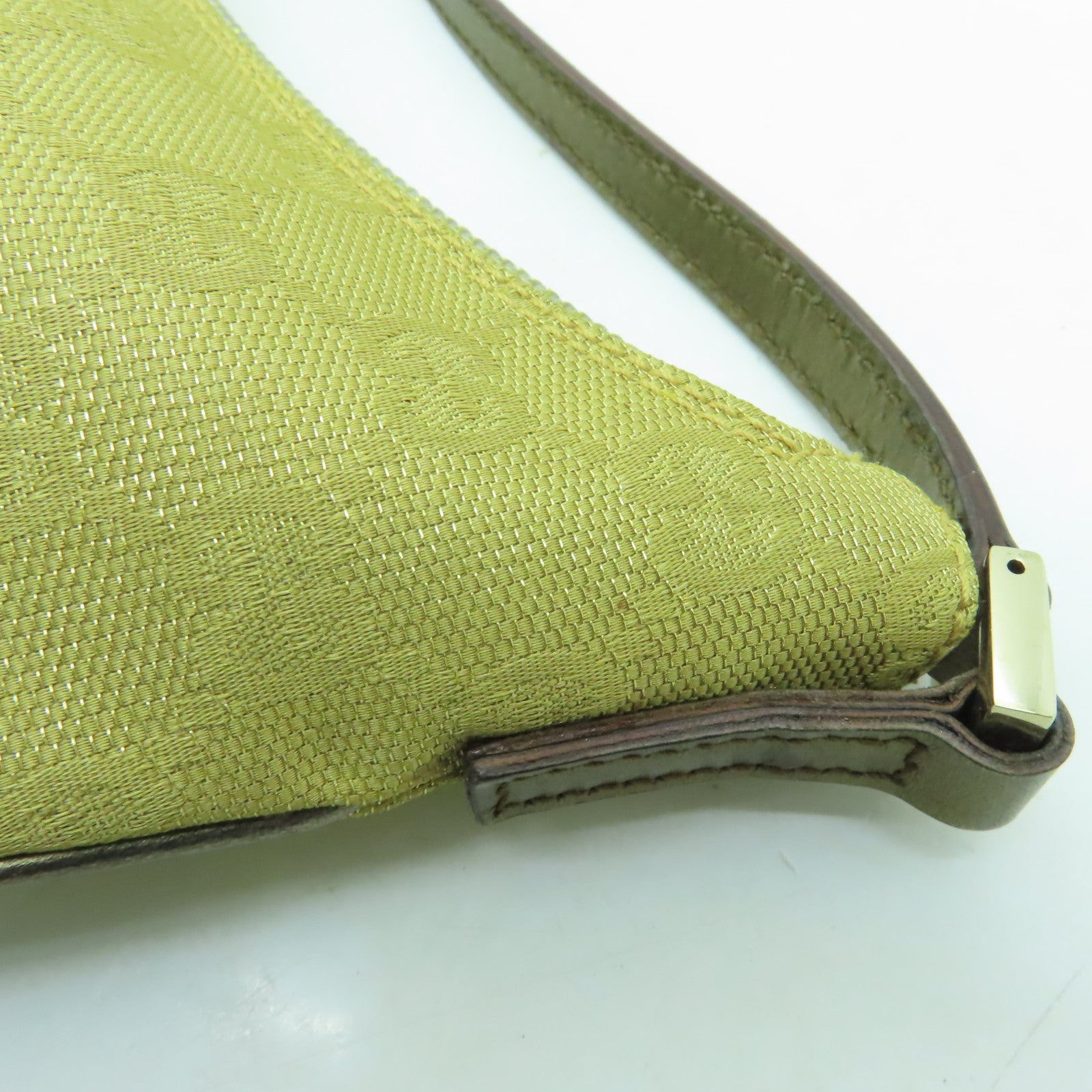 GUCCI 帆布Shoulder Bag金扣肩背袋金色