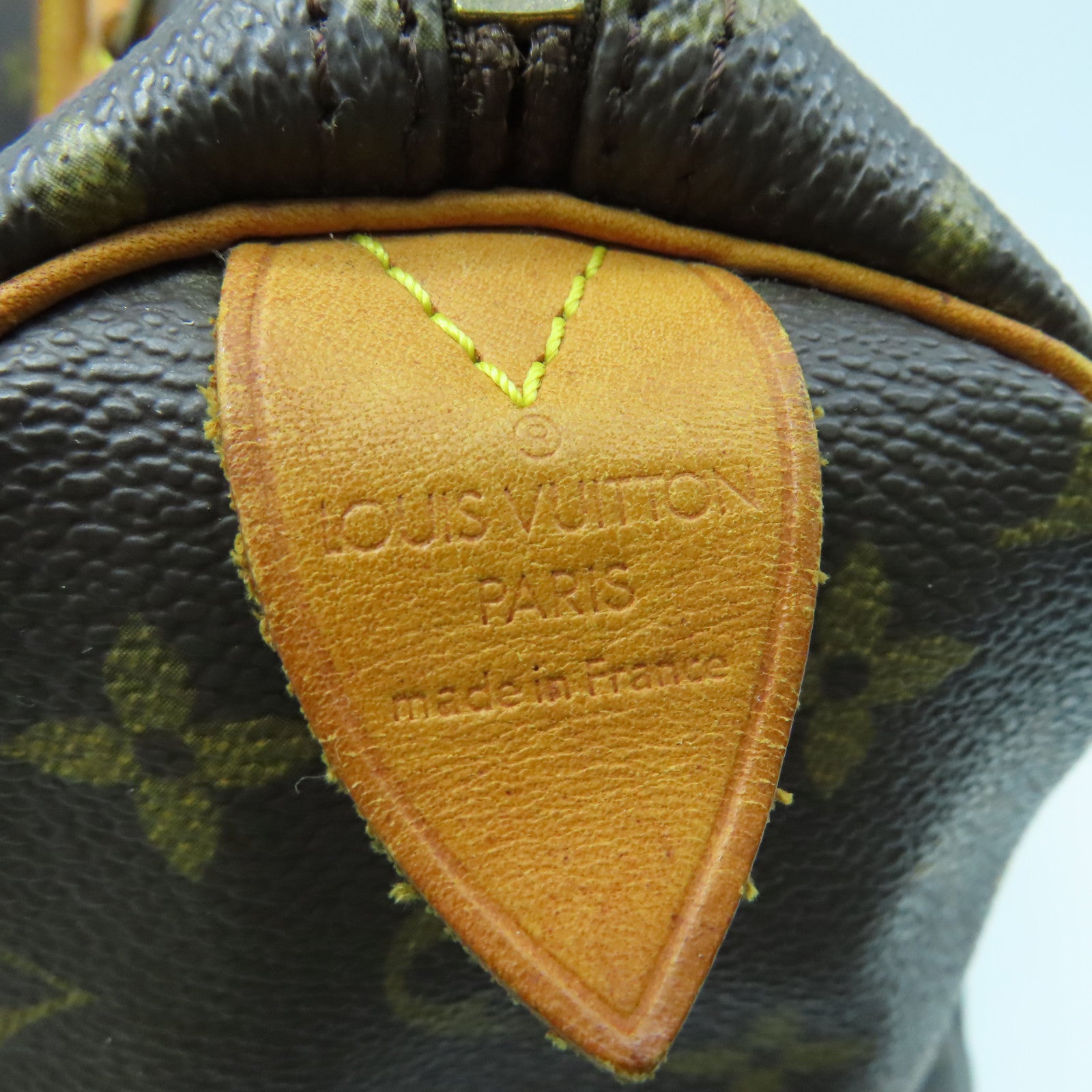 LOUIS VUITTON Monogram Speedy 35金扣手挽袋啡色