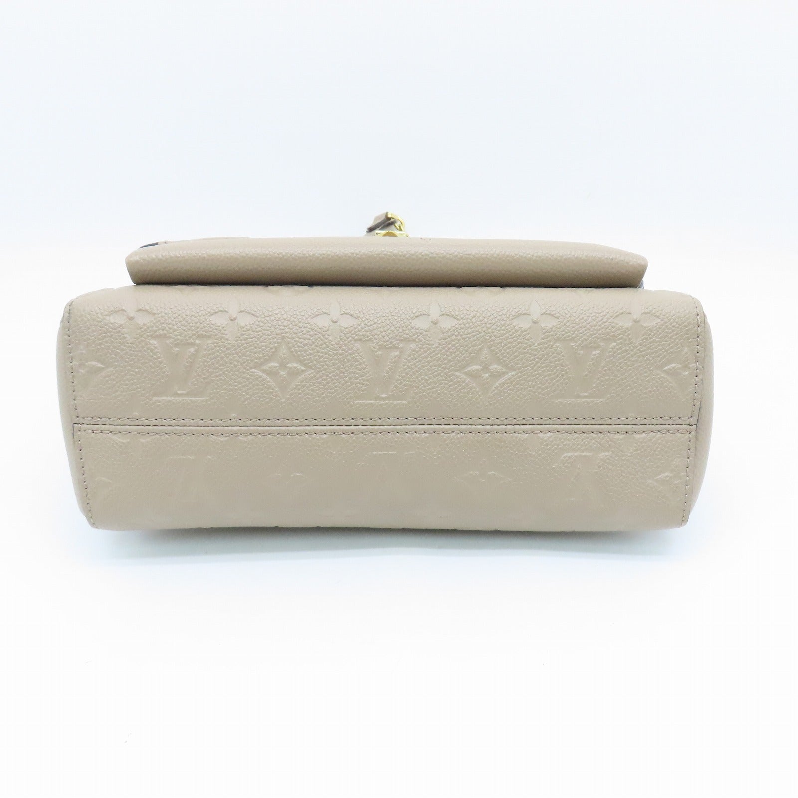 LOUIS VUITTON Monogram Empreinte Vavin PM金扣肩背袋米色