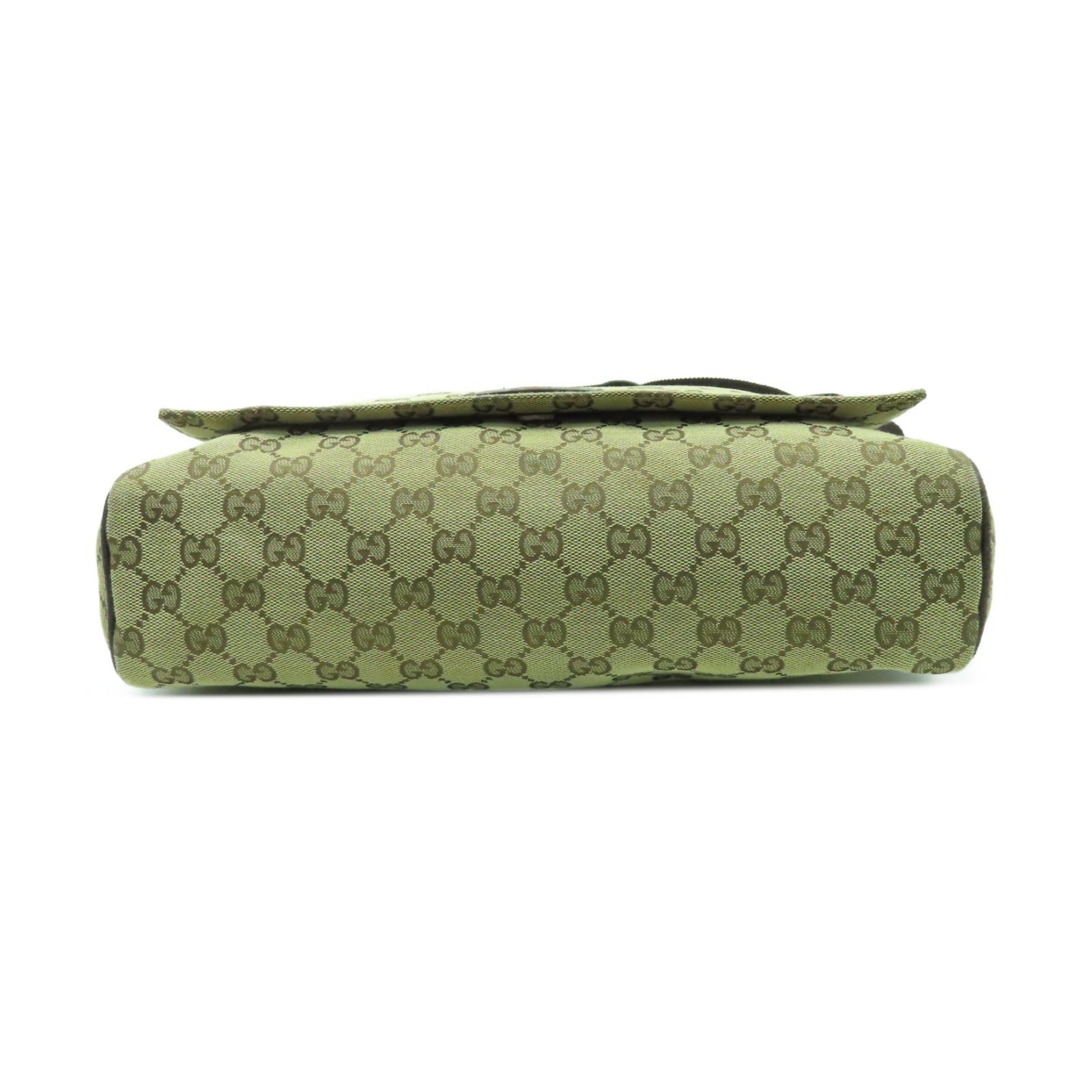 GUCCI 帆布Shoulder Bag銀扣肩背袋啡色