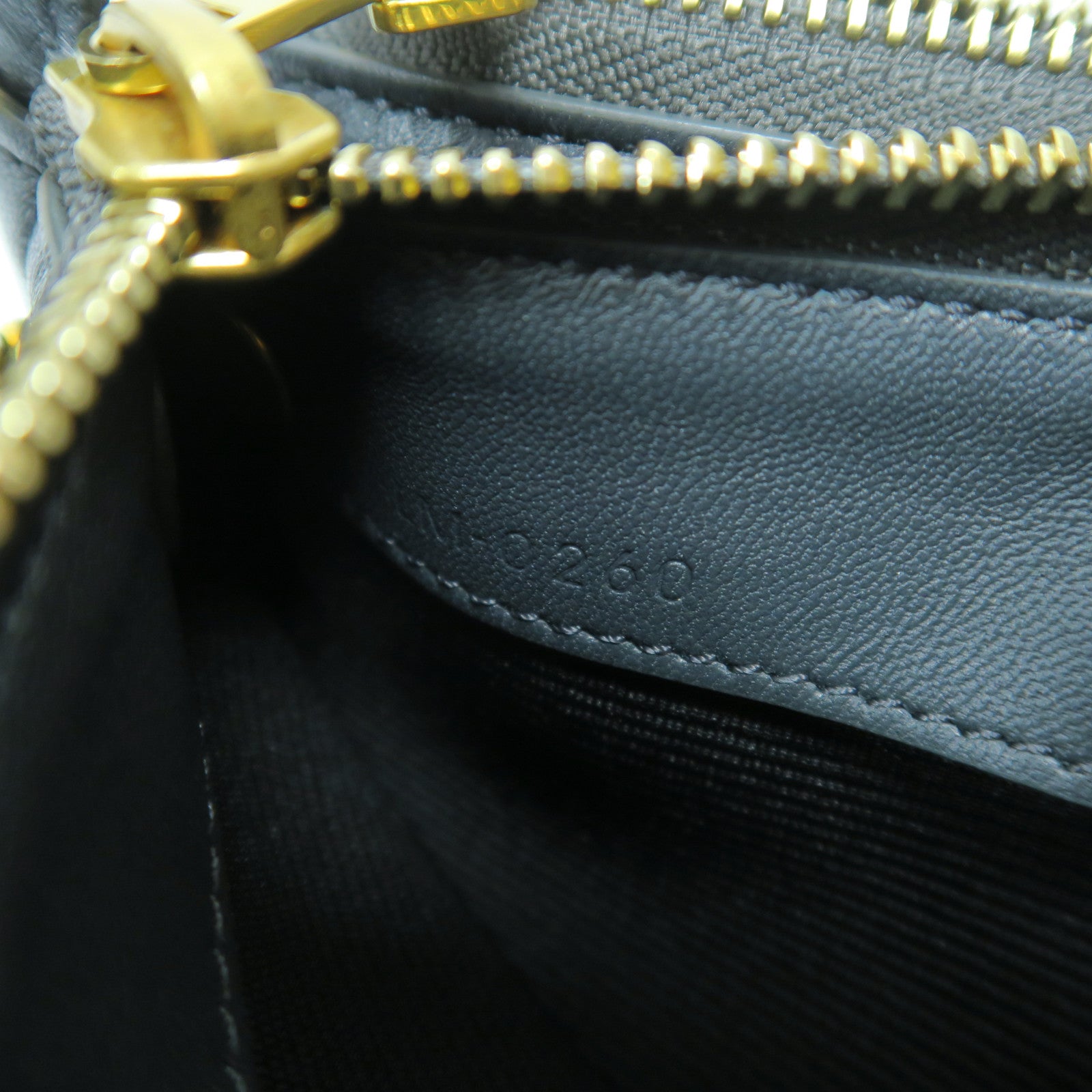 CELINE 羊皮皮革Trio Bag金扣肩背袋灰色