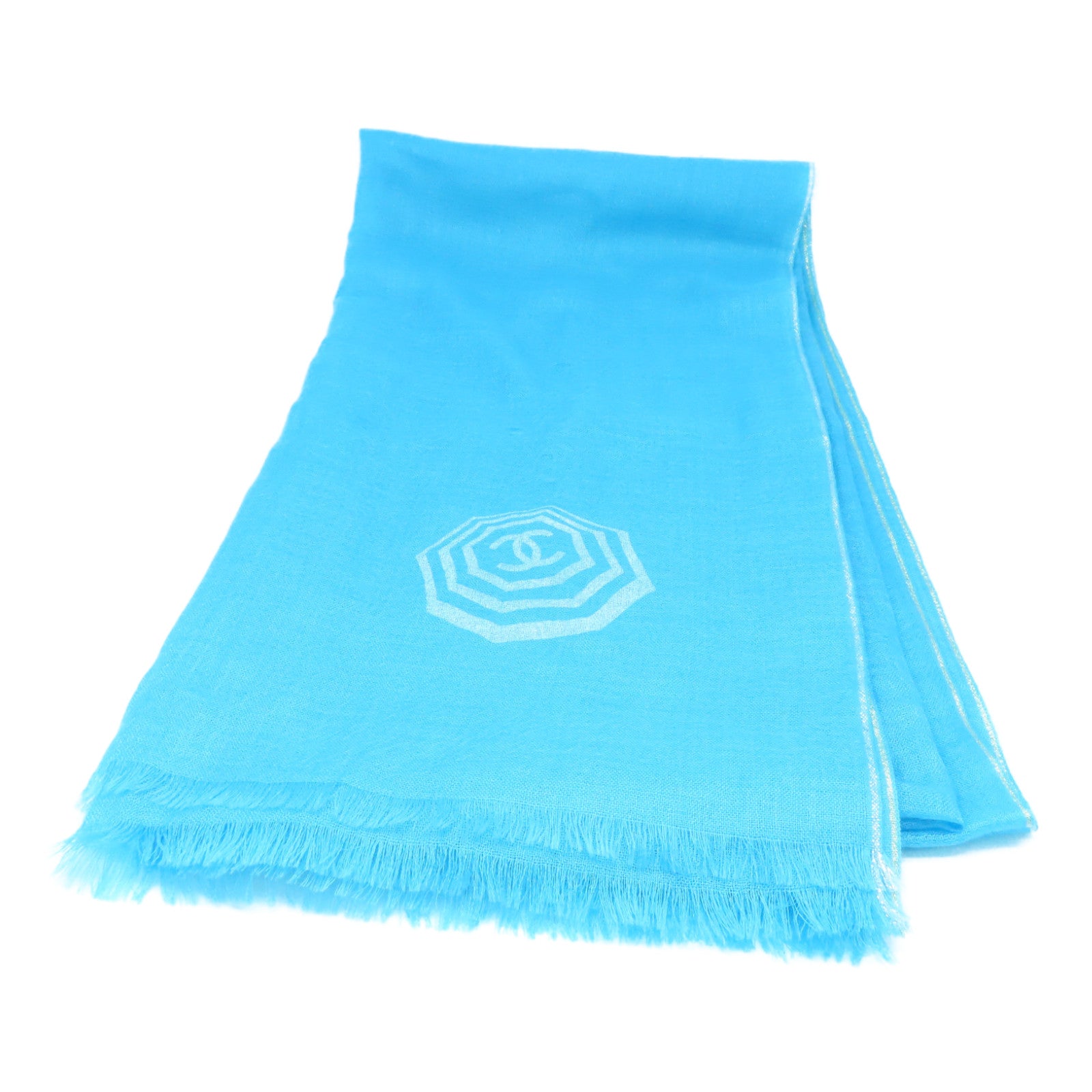 CHANEL Cashmere Stole披肩浅蓝色