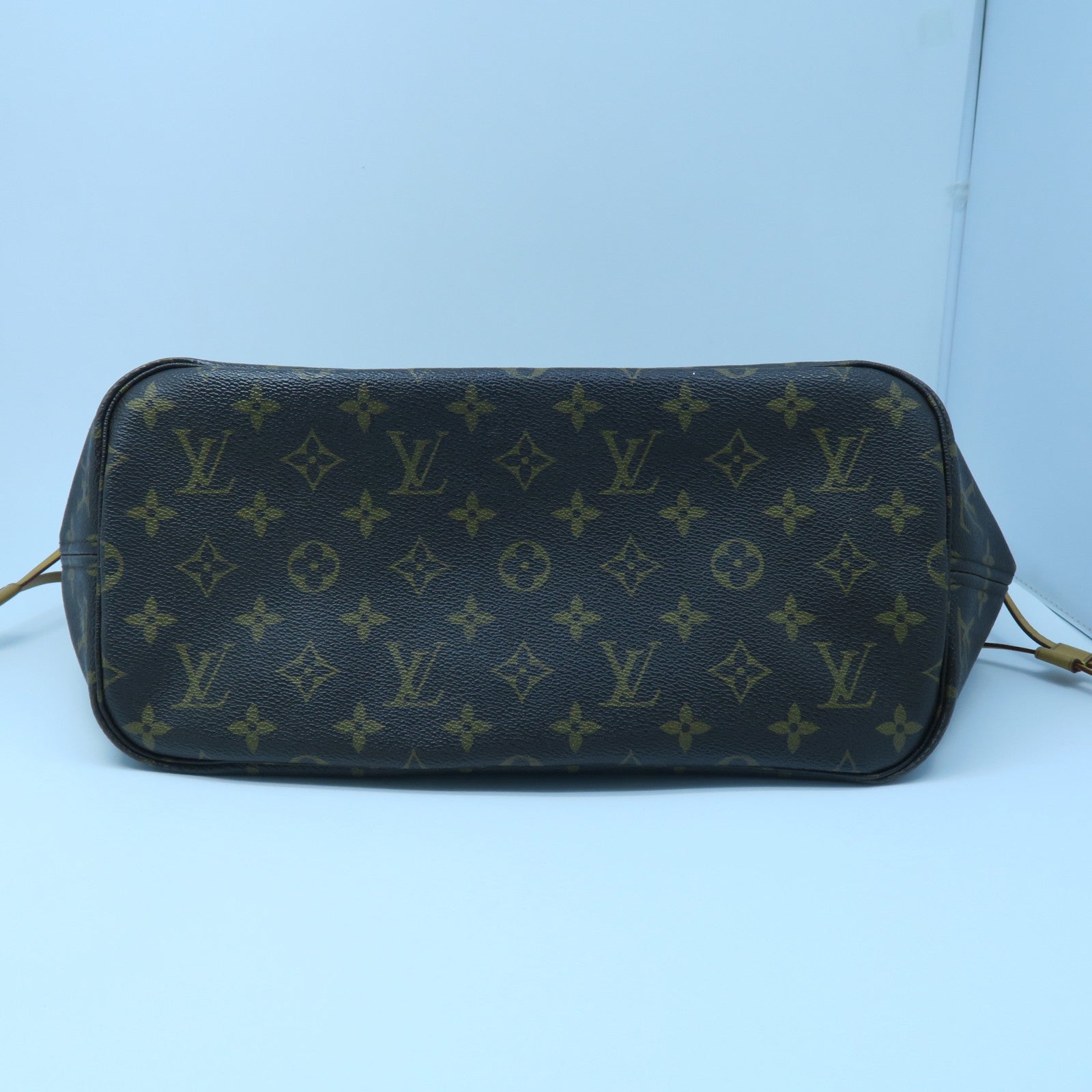 LOUIS VUITTON 【激減優惠】Monogram Neverfull MM金扣手挽袋啡色