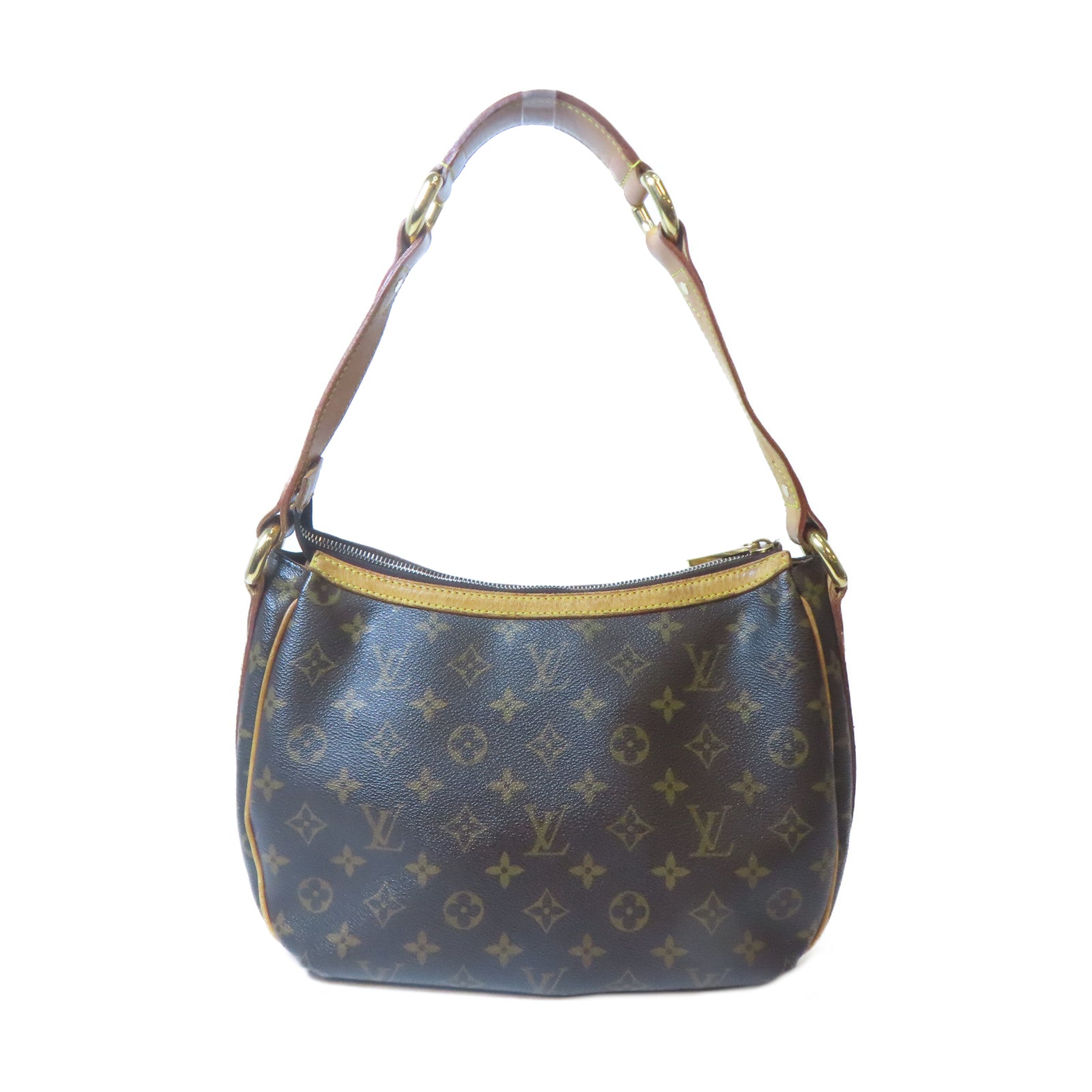 LOUIS VUITTON Monogram Tulum PM金扣肩背袋啡色