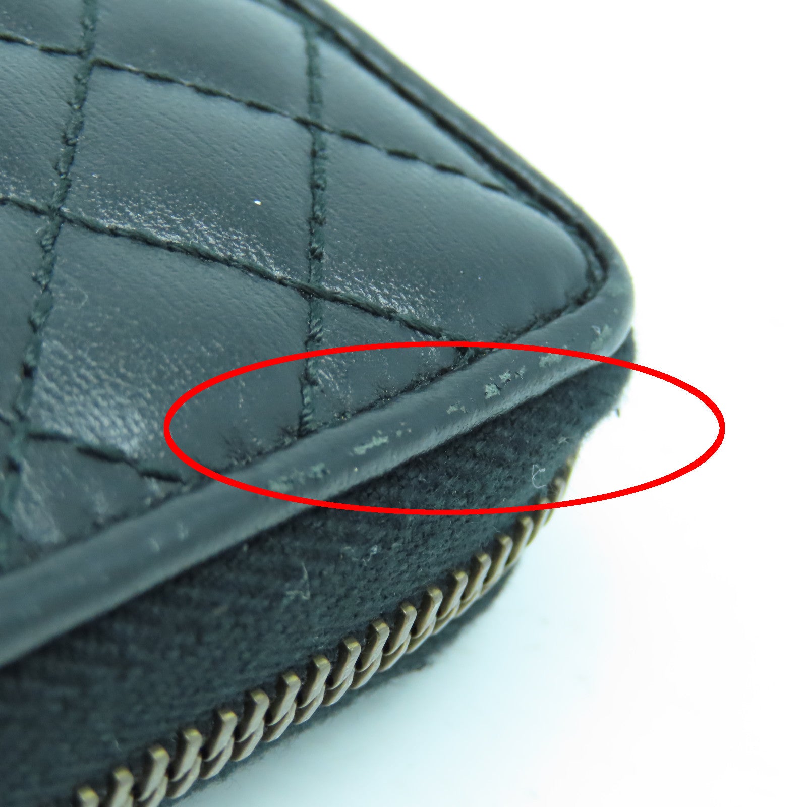 GUCCI cowhide leather Long Wallet long wallet black