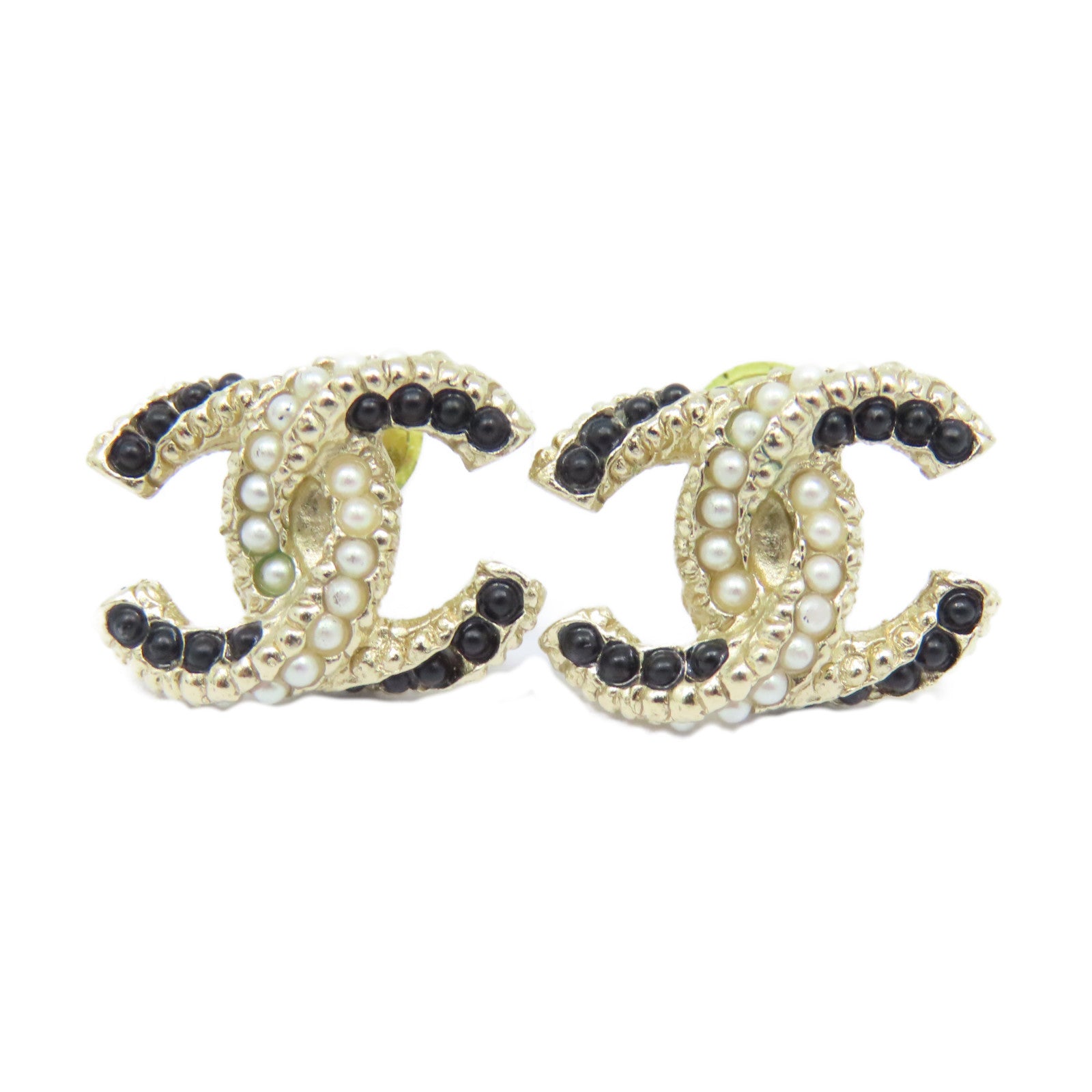 CHANEL 金屬 Pierced Earrings耳環金色