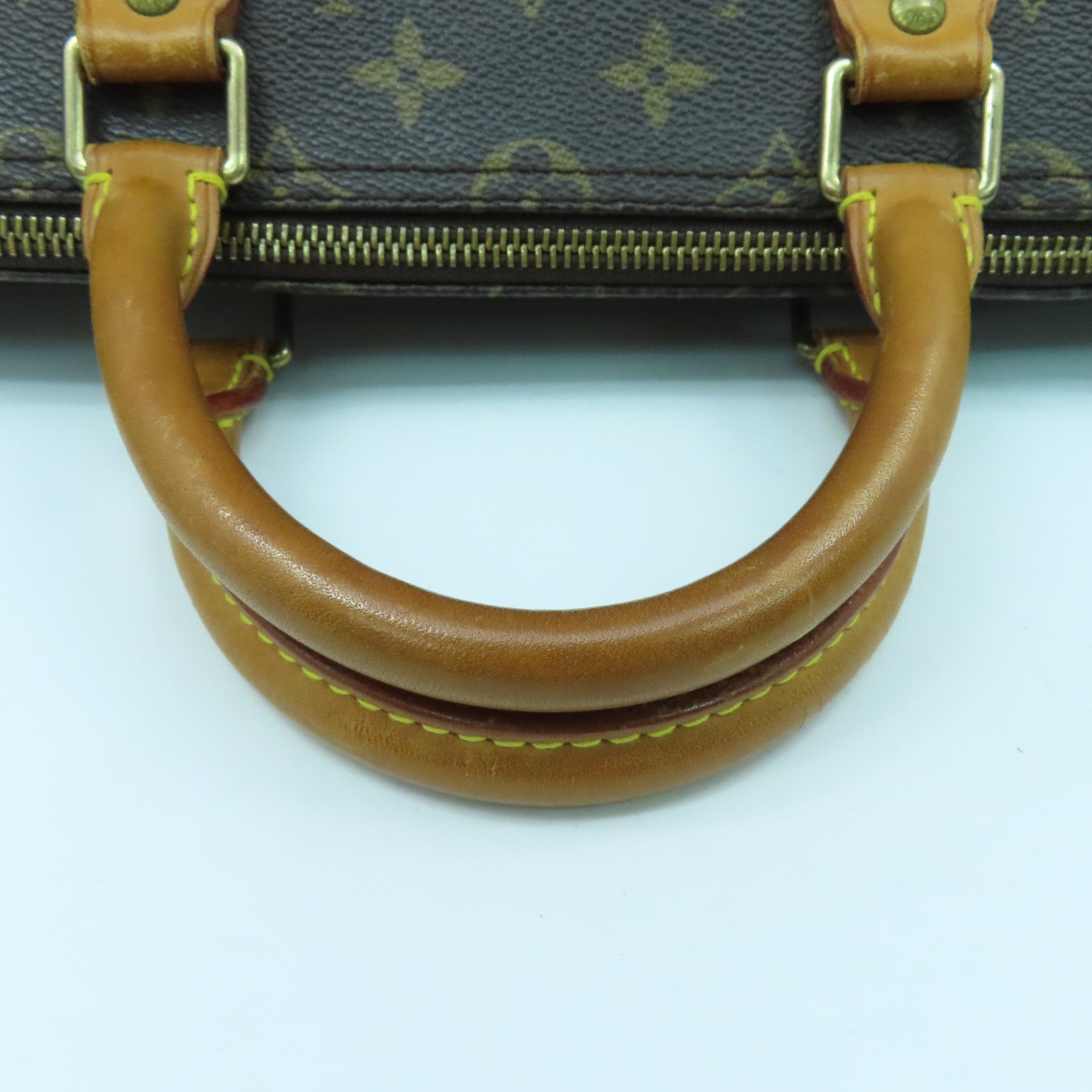 LOUIS VUITTON Monogram Speedy 35金扣手挽袋啡色