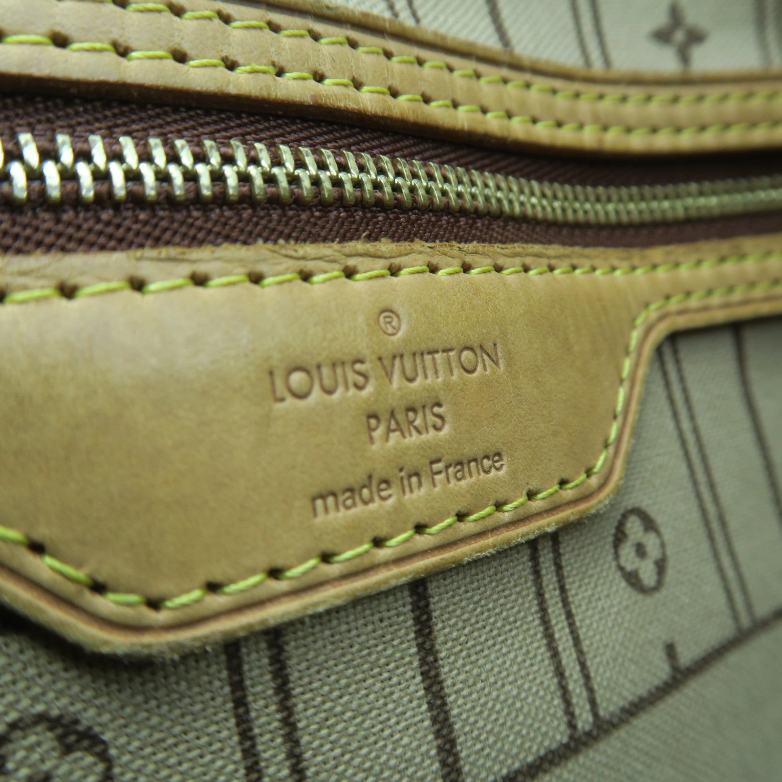 LOUIS VUITTON 【激減優惠】Monogram Neverfull MM金扣手挽袋啡色