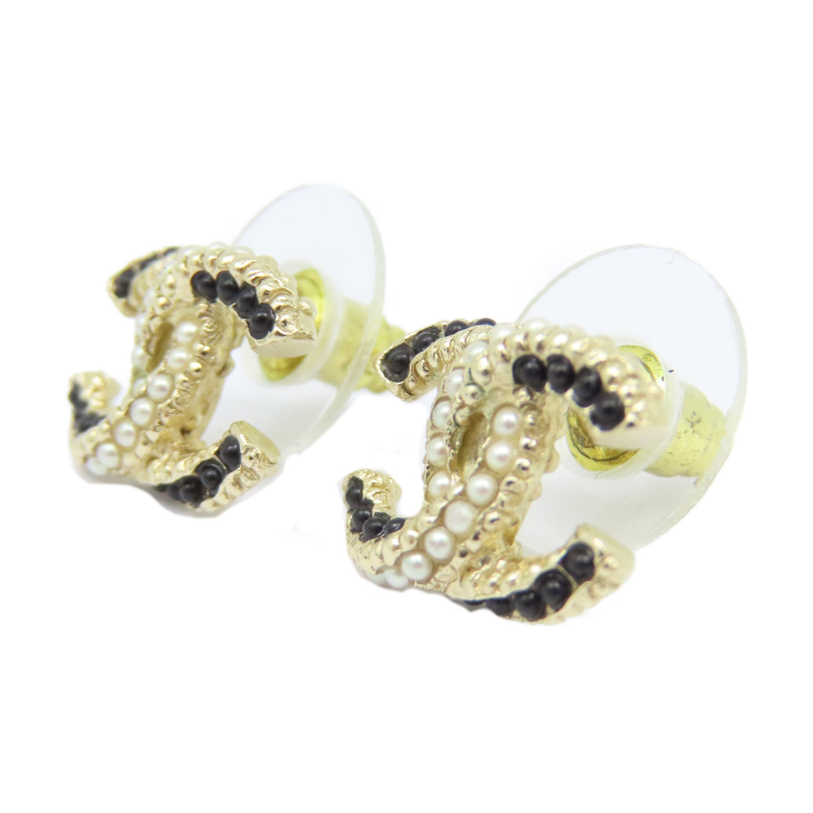 CHANEL 金屬 Pierced Earrings耳環金色
