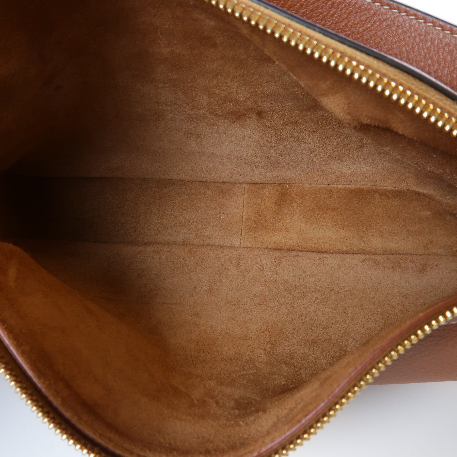 CELINE 牛皮皮革Romy金扣肩背袋啡色