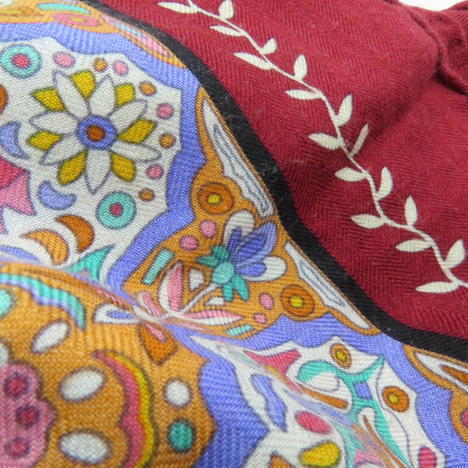 HERMES Cashmere/Silk Scarf 140丝巾彩色