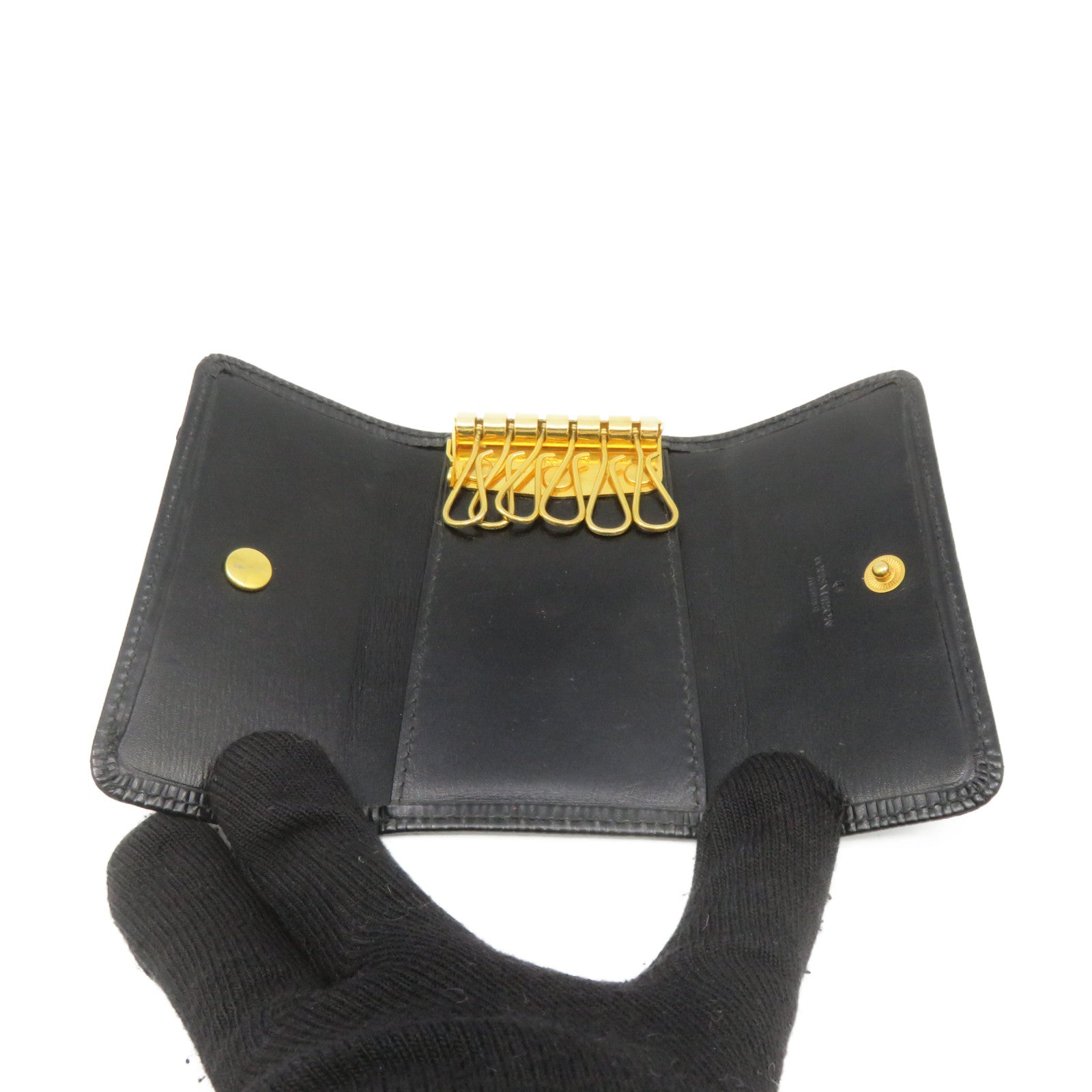 LOUIS VUITTON Epi Key holder鎖匙套黑色