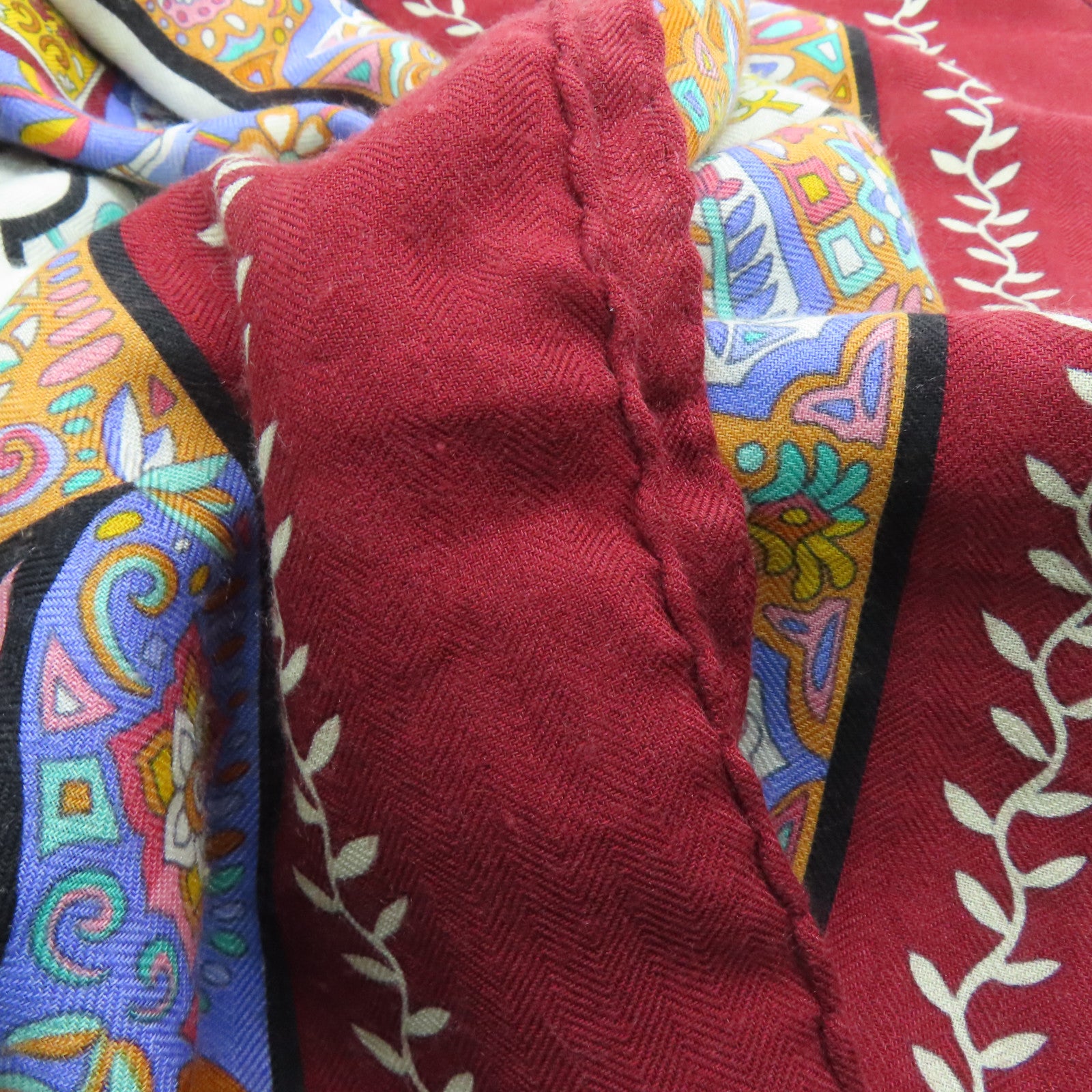 HERMES Cashmere/Silk Scarf 140丝巾彩色