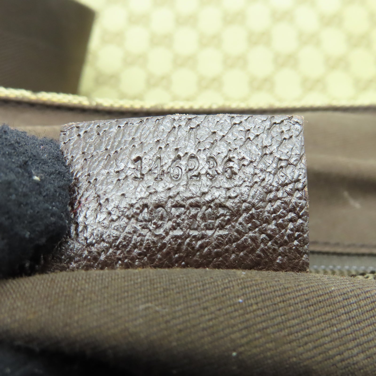 GUCCI 帆布Shoulder Bag銀扣肩背袋啡色