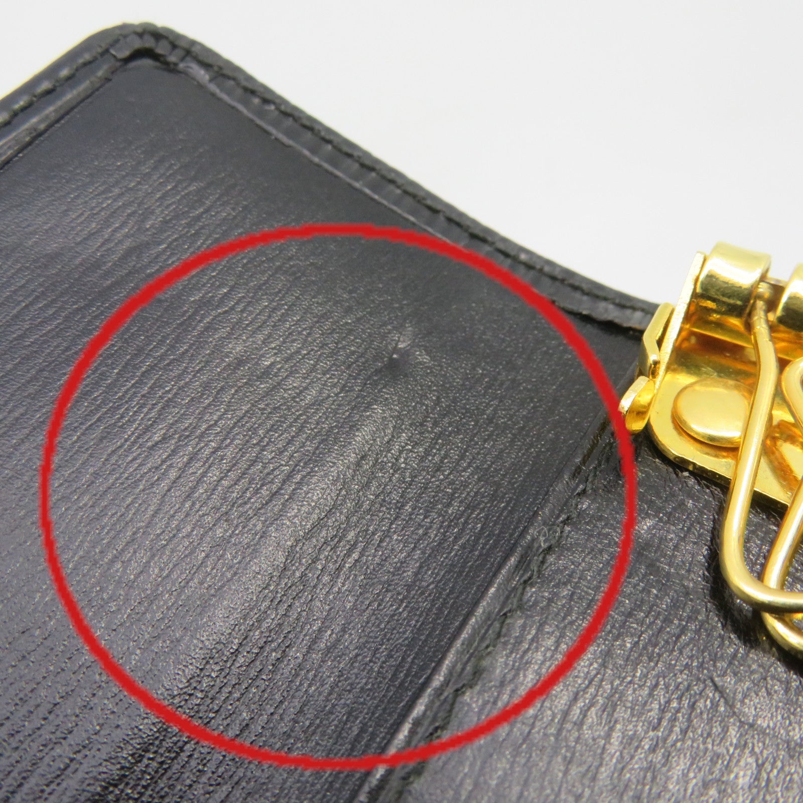 LOUIS VUITTON Epi Key holder鎖匙套黑色
