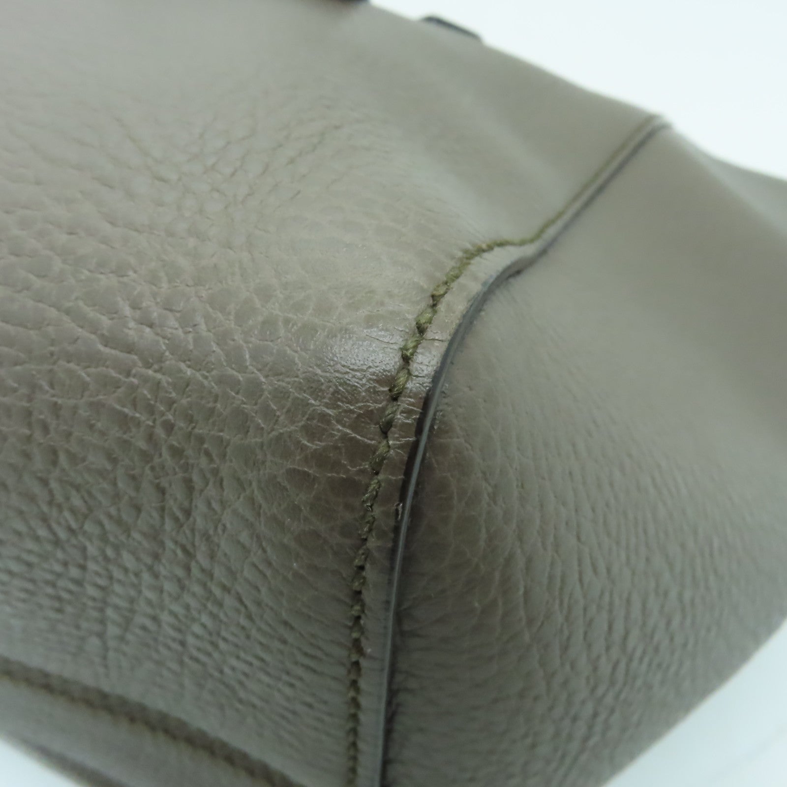 GUCCI 牛皮皮革Tote Bag金扣手挽袋啡色/粉紅色