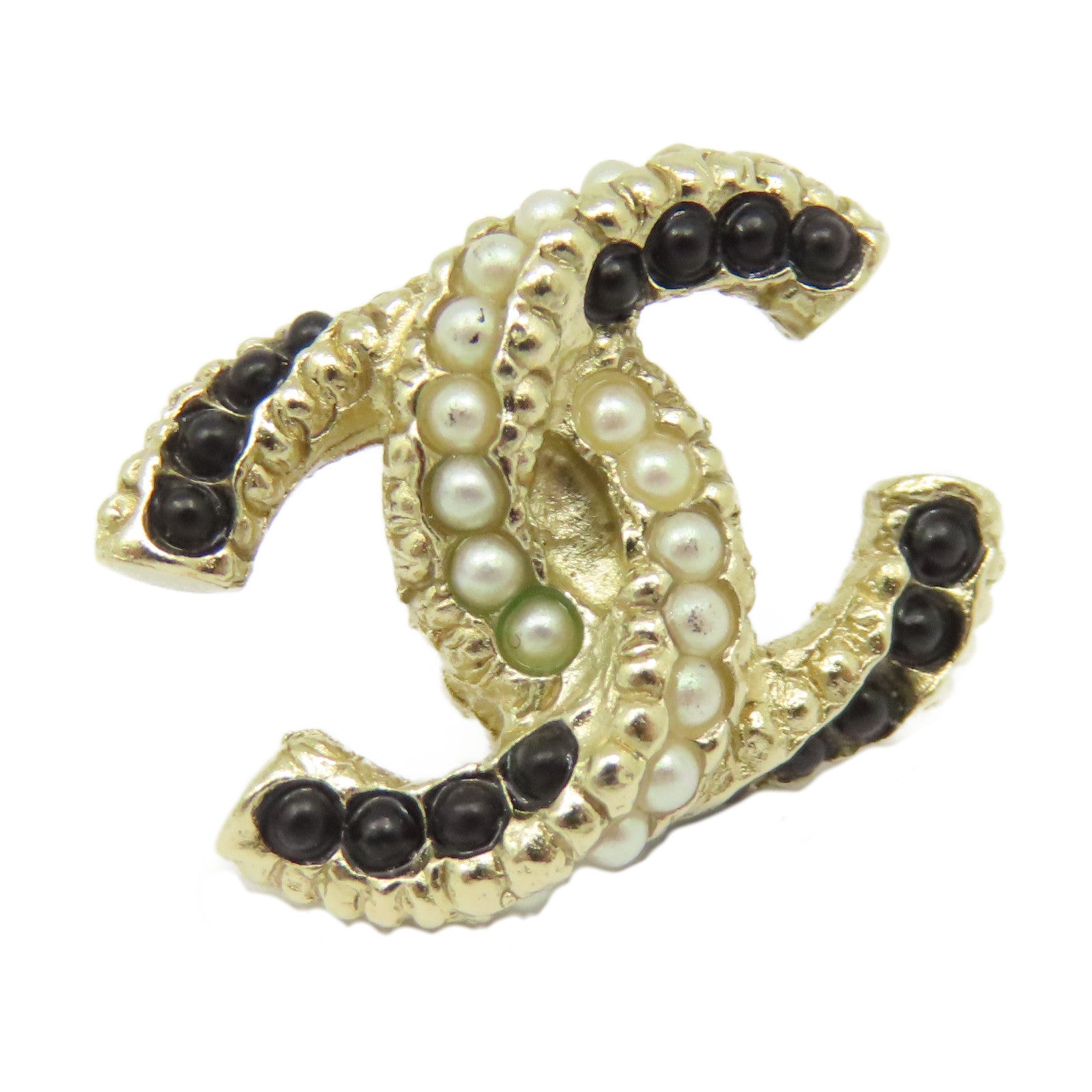CHANEL 金屬 Pierced Earrings耳環金色
