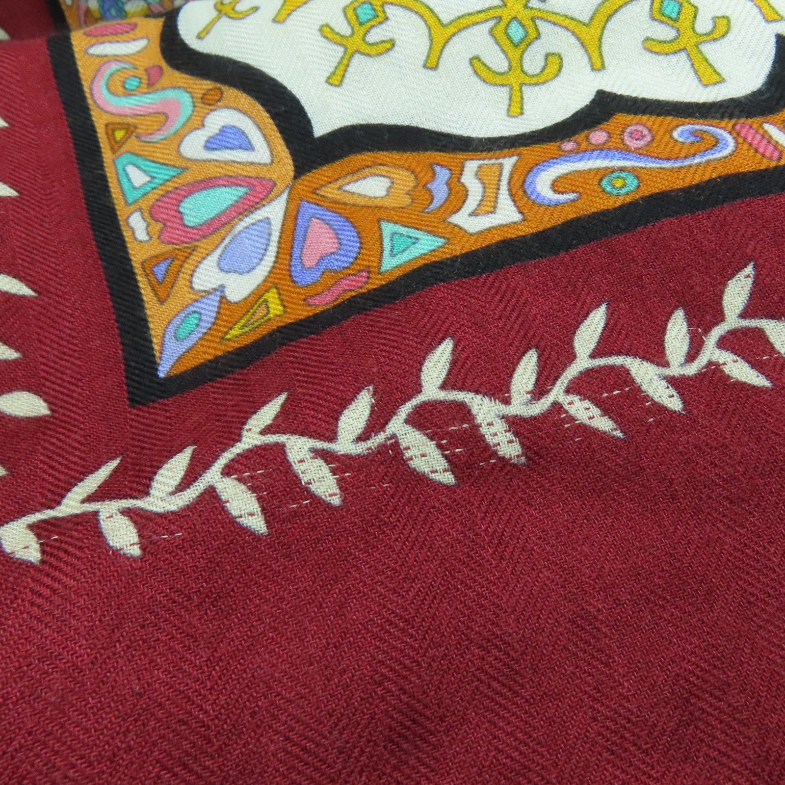 HERMES Cashmere/Silk Scarf 140丝巾彩色