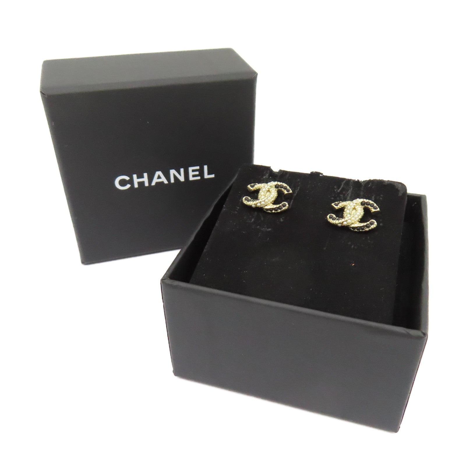 CHANEL 金屬 Pierced Earrings耳環金色