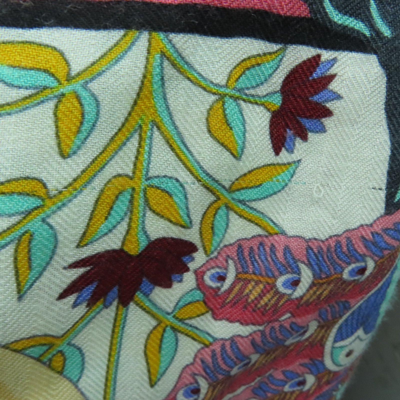 HERMES Cashmere/Silk Scarf 140丝巾彩色
