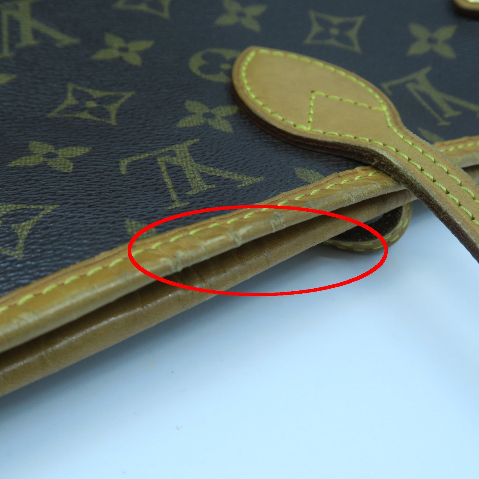 LOUIS VUITTON 【激減優惠】Monogram Neverfull MM金扣手挽袋啡色