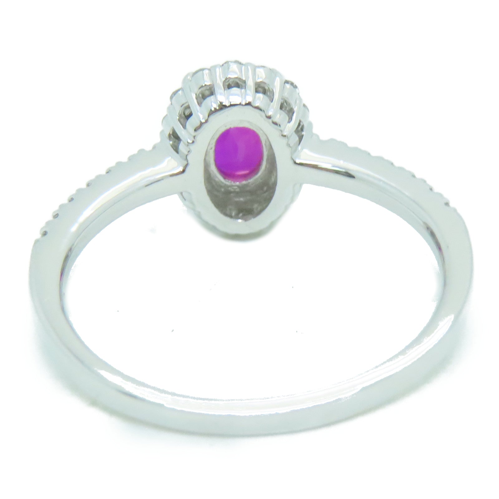JEWELRY 【激減優惠】PT900鉑金1.05ct紅寶石0.25ct鑽石Ruby Ring戒指US#6.75
