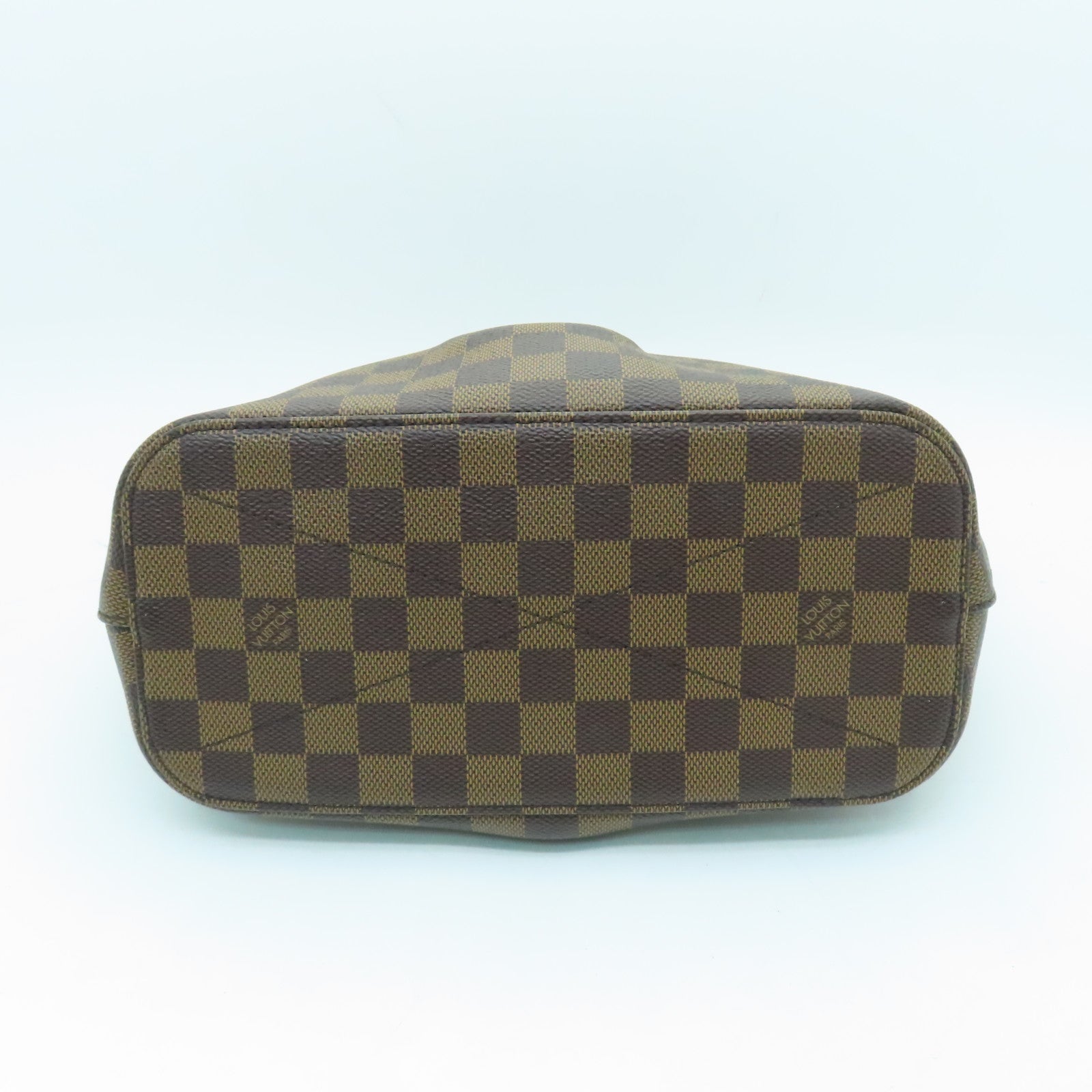 LOUIS VUITTON Damier Siena PM gold buckle shoulder shoulder bag brown
