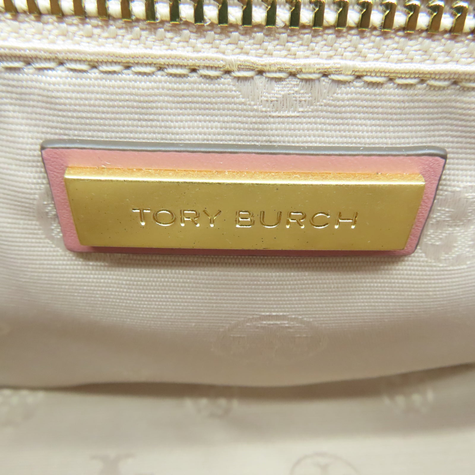 Tory Burch 牛皮皮革Shoulder Bag金扣鏈帶肩背袋粉紅色