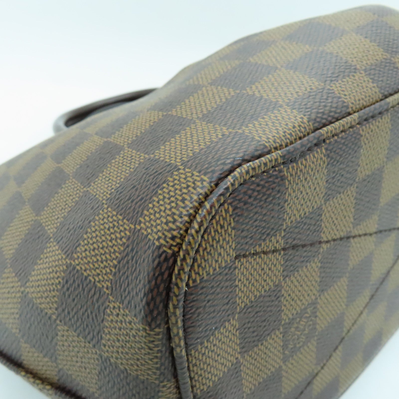LOUIS VUITTON Damier Siena PM gold buckle shoulder shoulder bag brown