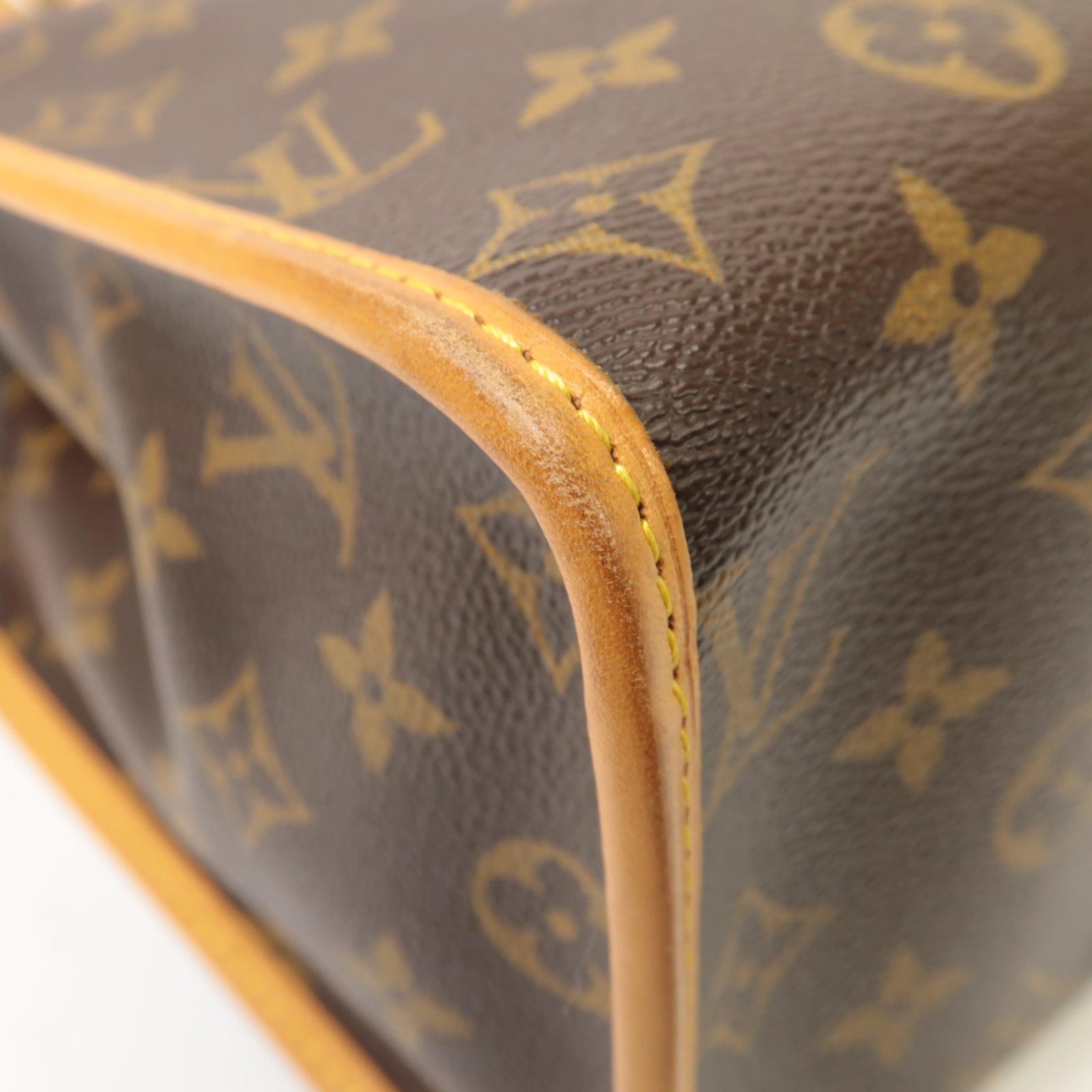 LOUIS VUITTON Monogram Popincourt Haut金扣肩背袋啡色