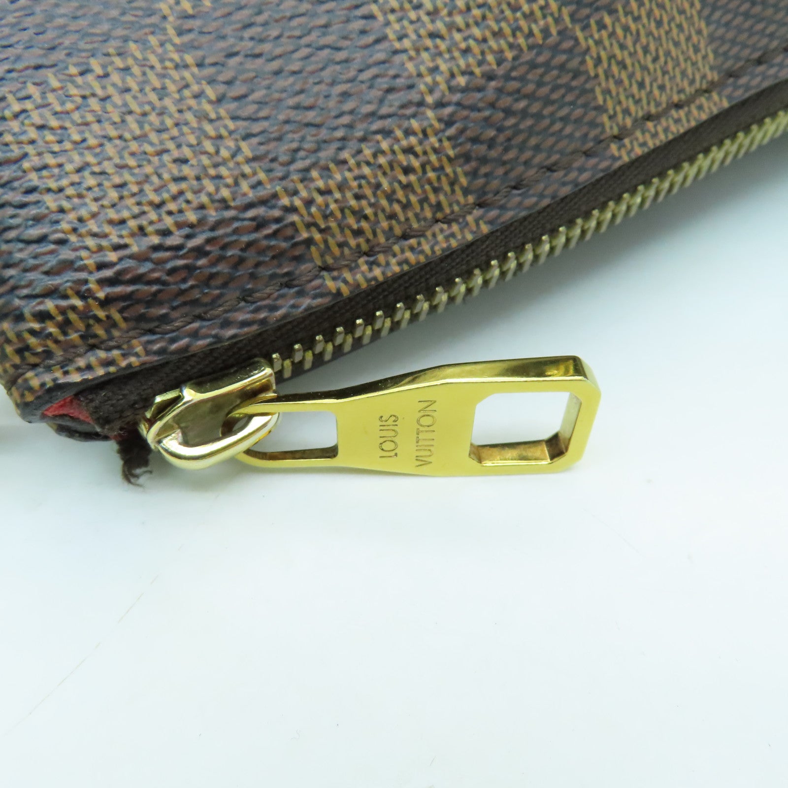 LOUIS VUITTON Damier Siena PM gold buckle shoulder shoulder bag brown