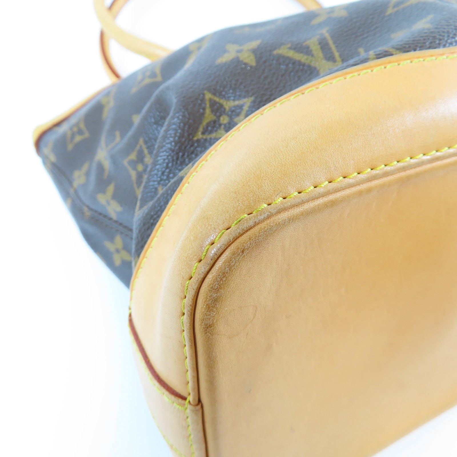 LOUIS VUITTON Monogram Lockit Horizontal金扣手挽袋啡色