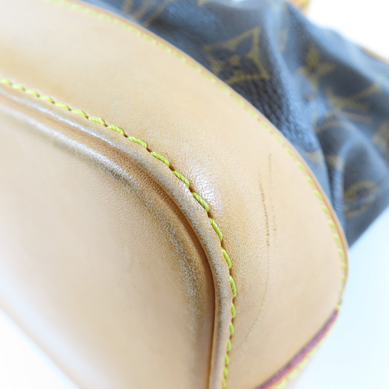LOUIS VUITTON Monogram Lockit Horizontal金扣手挽袋啡色