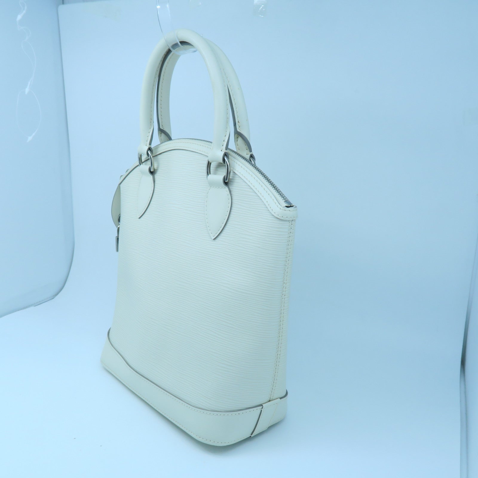 LOUIS VUITTON 【激減優惠】Epi Lock It Hand銀扣手挽袋白色
