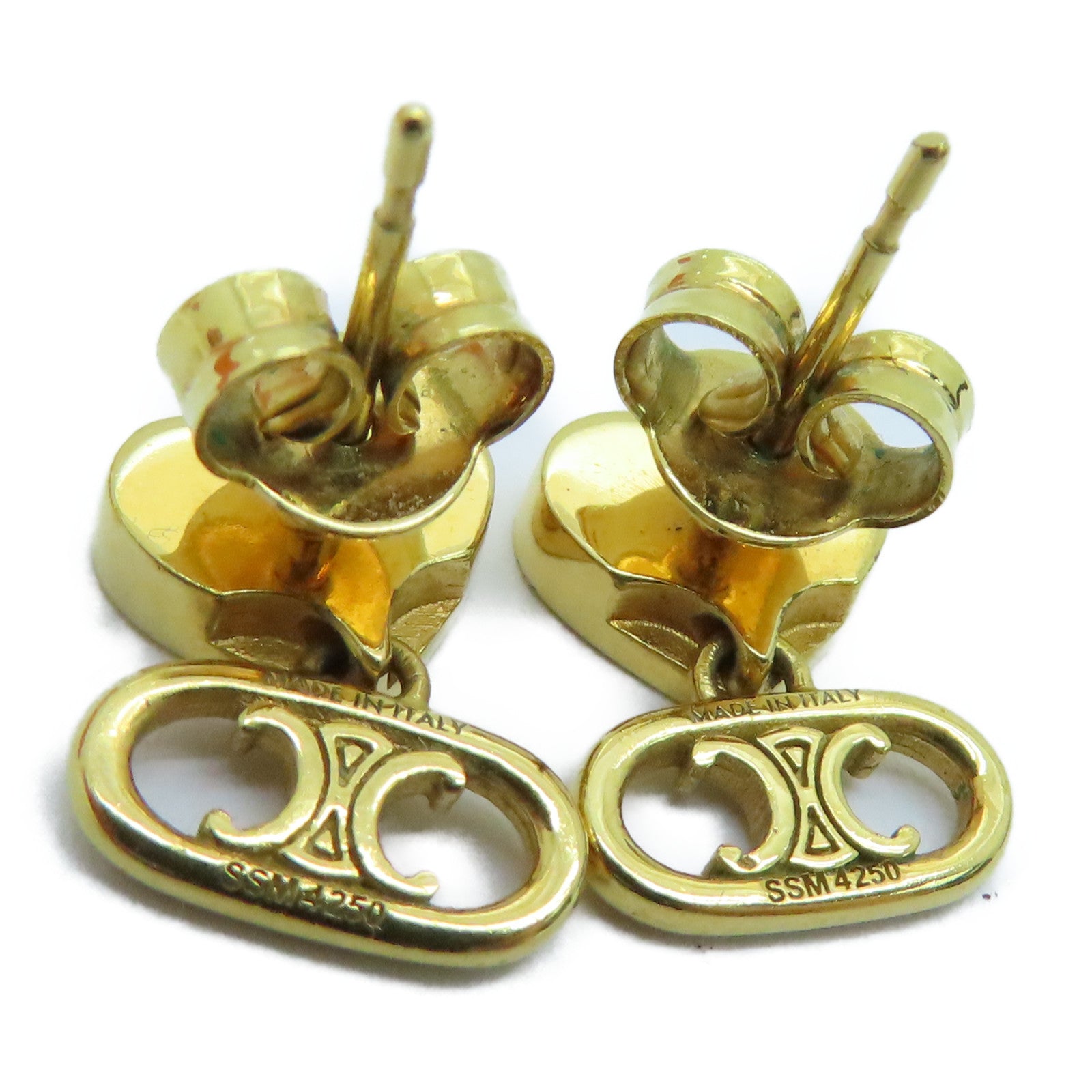 CELINE 金屬Heart Earrings耳環金色