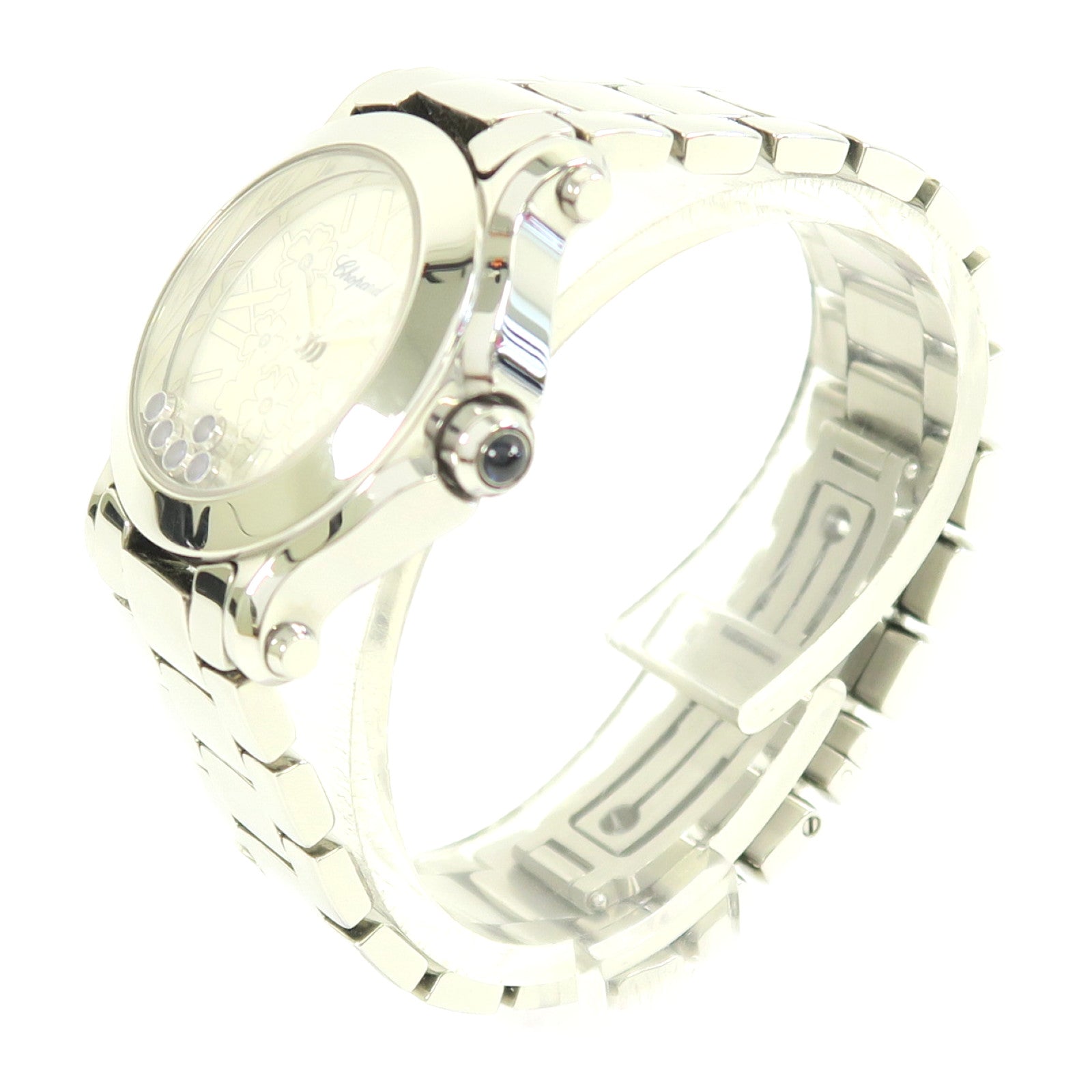 Chopard 不鏽鋼Happy Sport手錶石英機芯米色