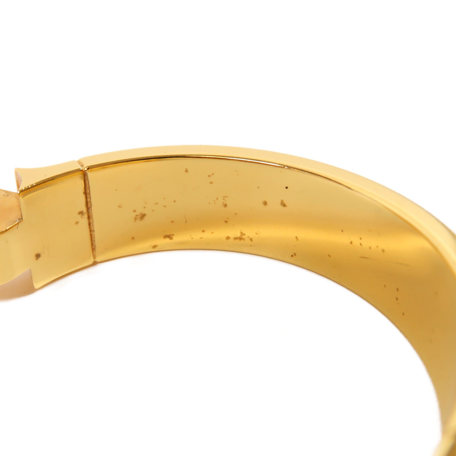 HERMES 金屬Charniere Bracelet金扣手鐲紅色/藍色