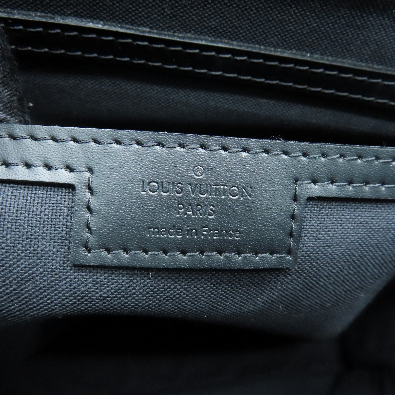 LOUIS VUITTON Damier Graphite Tadao銀扣手挽肩背兩用袋黑色灰色