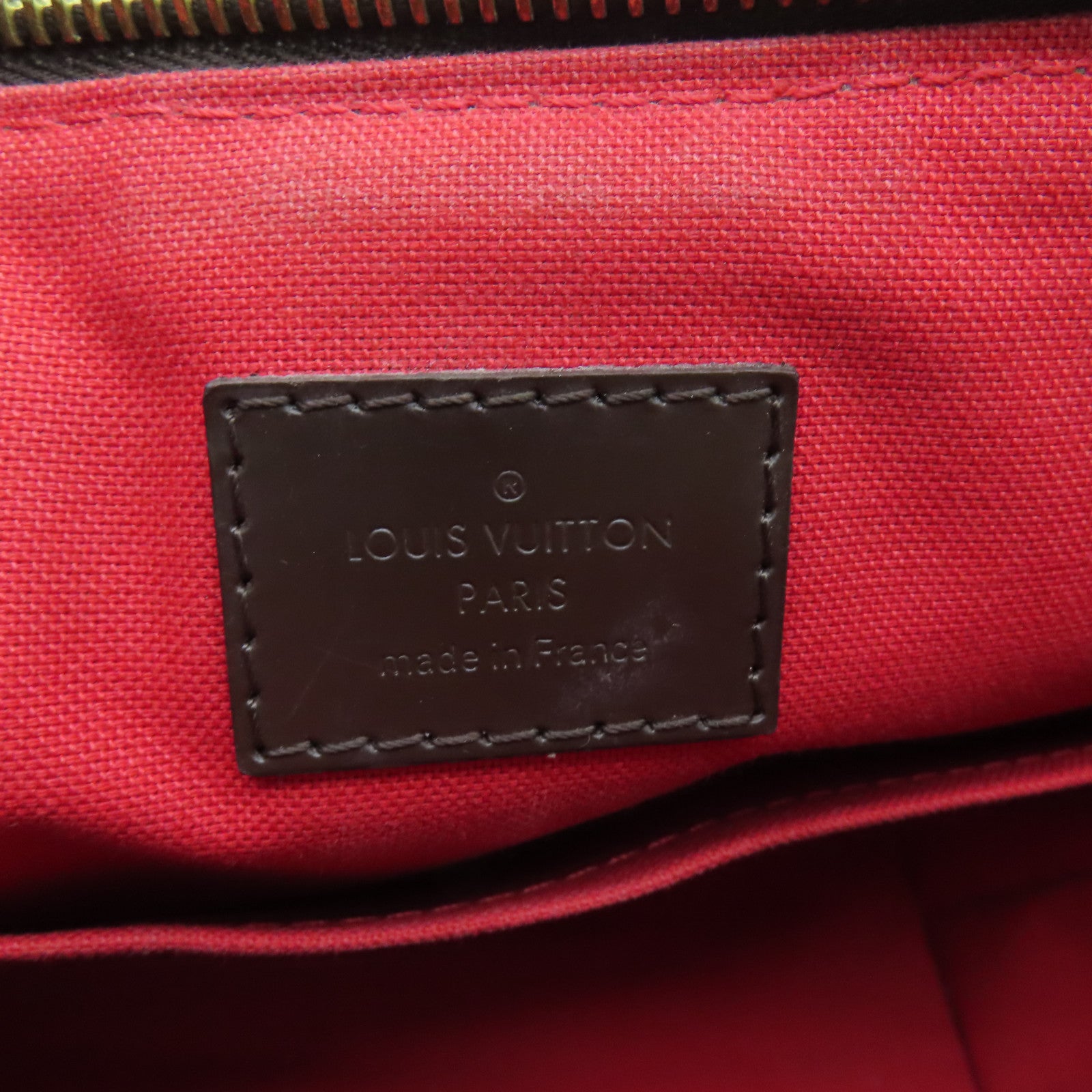 LOUIS VUITTON Damier Siena PM gold buckle shoulder shoulder bag brown