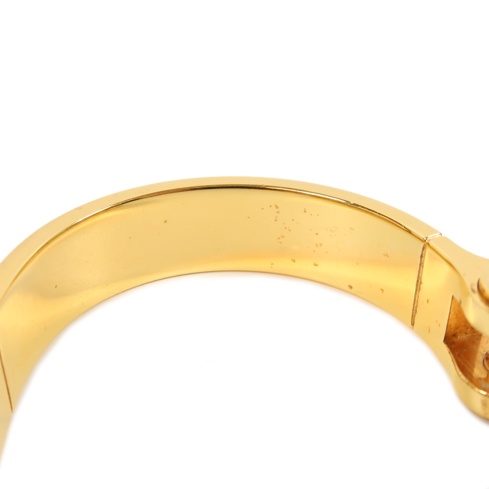 HERMES 金屬Charniere Bracelet金扣手鐲紅色/藍色