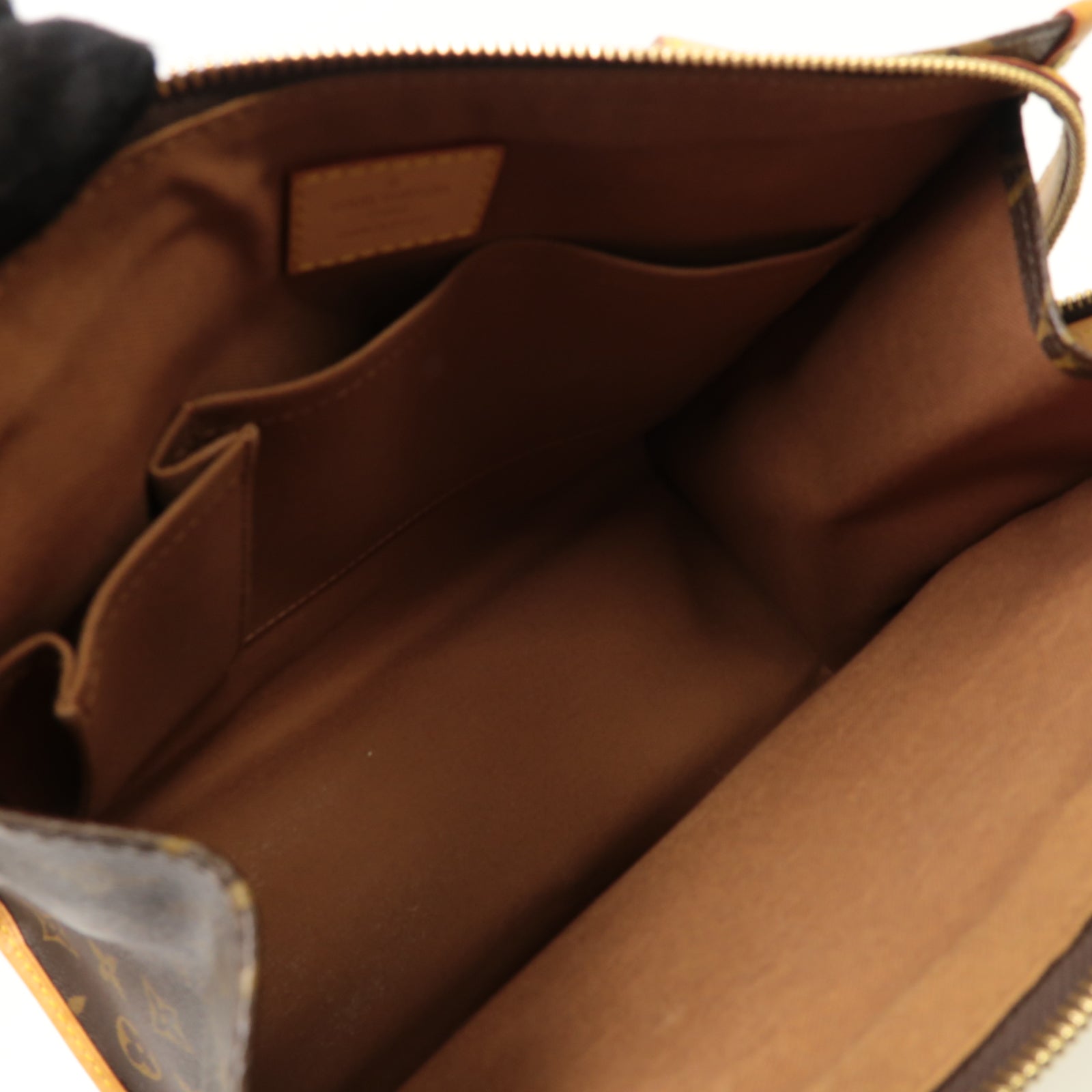 LOUIS VUITTON Monogram Popincourt Haut金扣肩背袋啡色