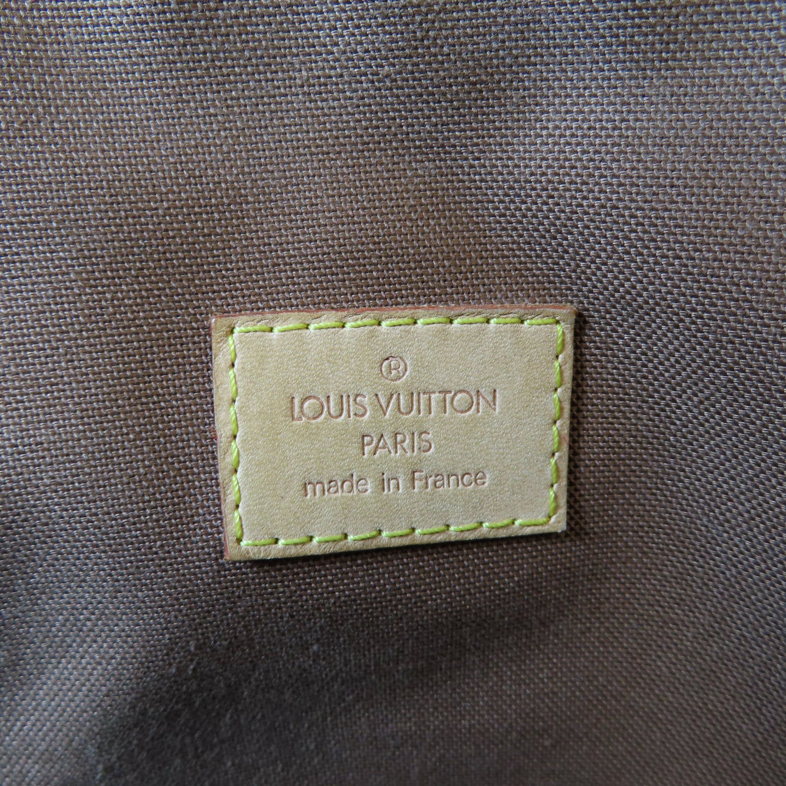 LOUIS VUITTON Monogram Lockit Horizontal金扣手挽袋啡色