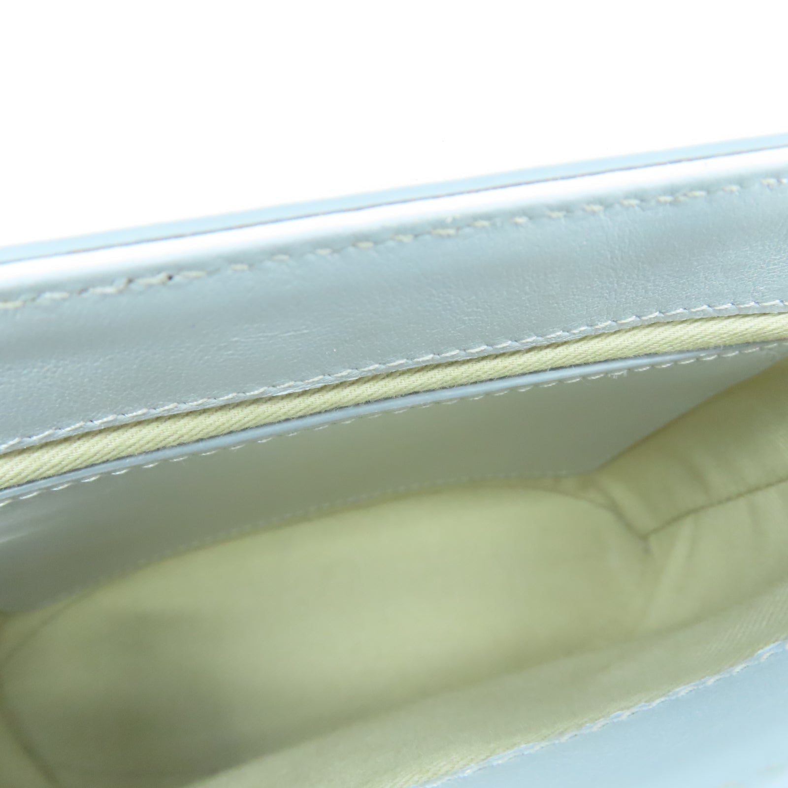Chloe 牛皮皮革Shoulder Bag金扣鏈帶肩背袋灰色